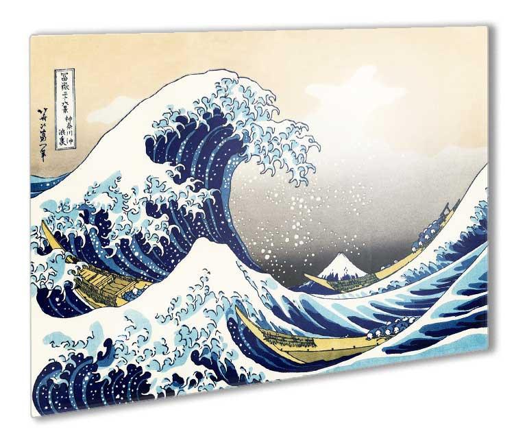 750x652 The Great Wave Off Kanagawa Metal Print Canvas Art Rocks - The Great Wave Off Kanagawa Painting