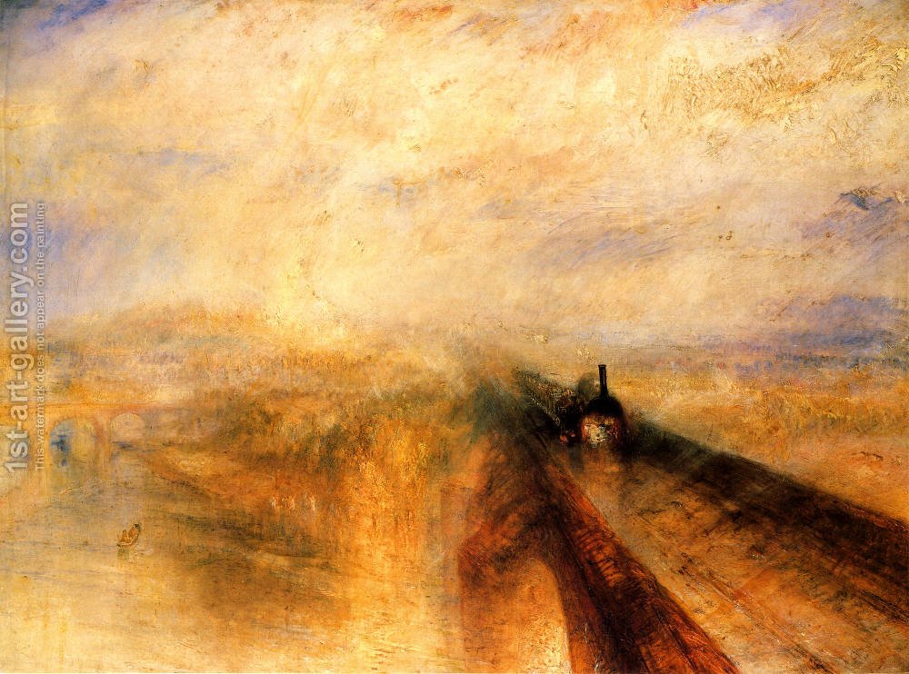 1000x742 Rain, Steam And Speed The Great Western Railway 1844 Turner - The Great Western Railway Painting
