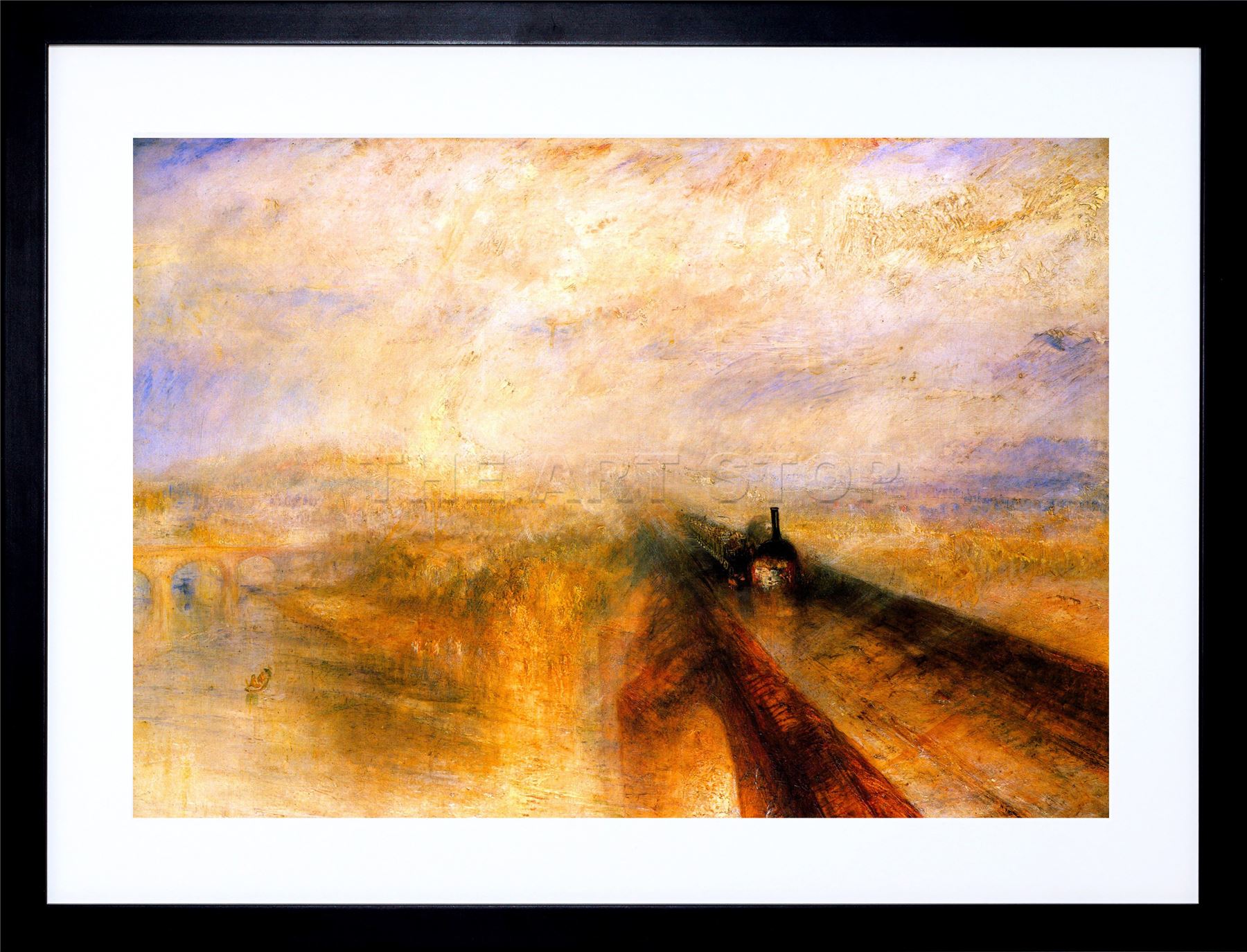 1800x1375 Turner Rain Steam Speed Great Western Rail Frame Art Print Picture - The Great Western Railway Painting