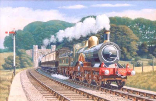 the railway painting