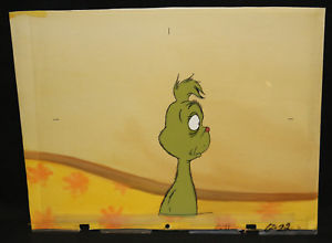 300x220 How The Grinch Stole Christmas Animation Cel W Painted Art - The Grinch Painting