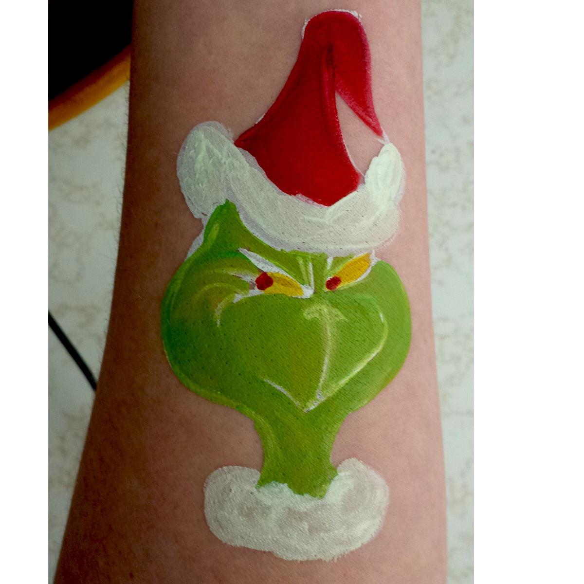 1200x1200 How To Face Paint The Grinch Who Stole Christmas - The Grinch Painting