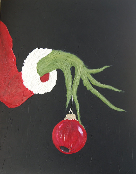 564x720 The Grinch 16x20 Christmas Painting On By Buyersartgallery On Etsy - The Grinch Painting