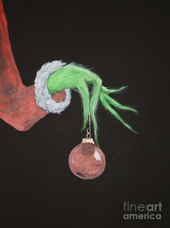 673x900 The Grinch Painting By Steven Dopka - The Grinch Painting