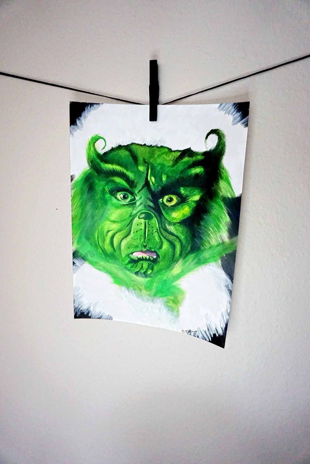 1080x1616 The Grinch Painting @tinkystrinkets On Ig Tinky's Trinkets Etsy - The Grinch Painting