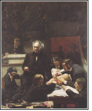 310x373 American Painting Eakins - The Gross Clinic Painting