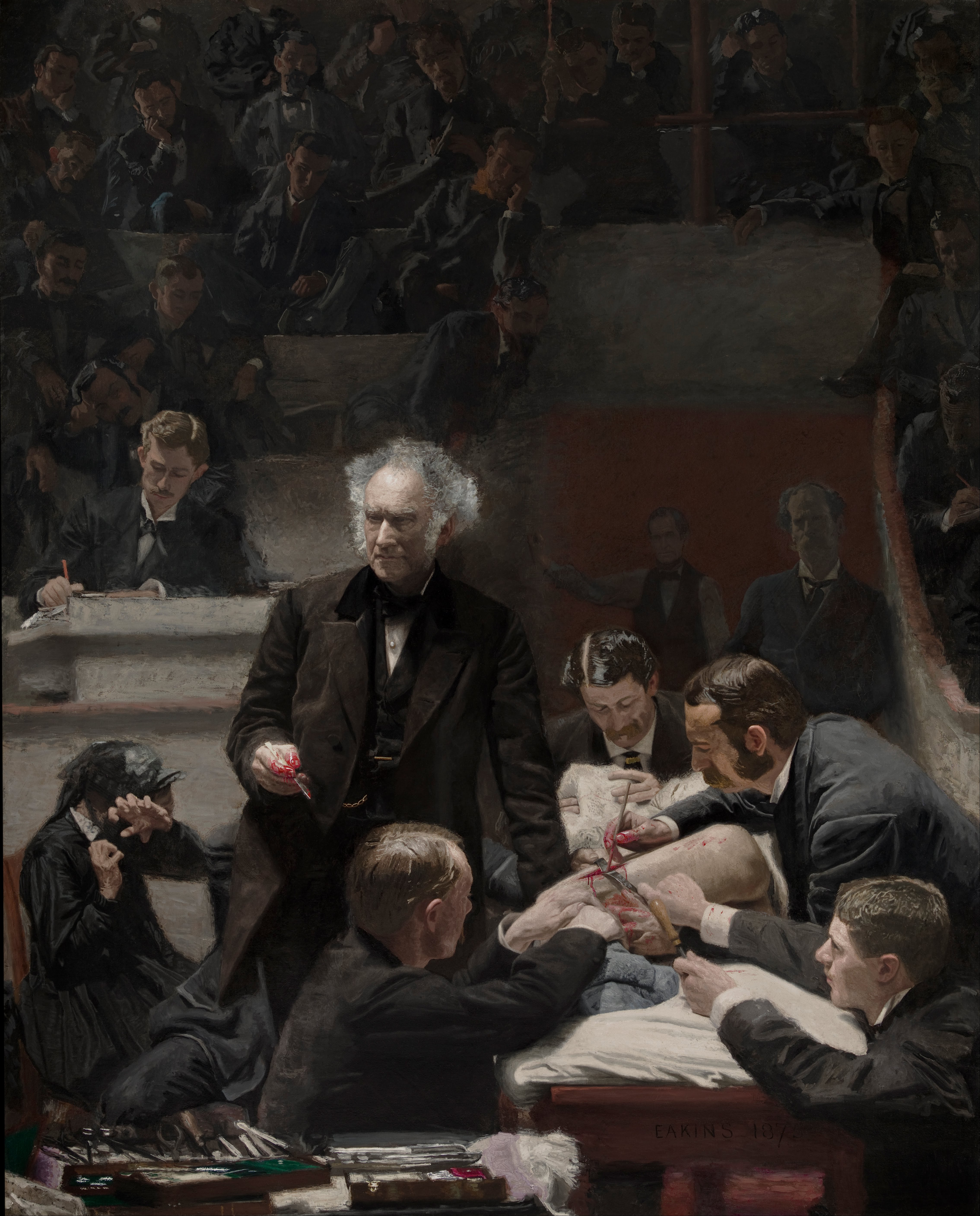 4537x5627 Filethomas Eakins, American - The Gross Clinic Painting