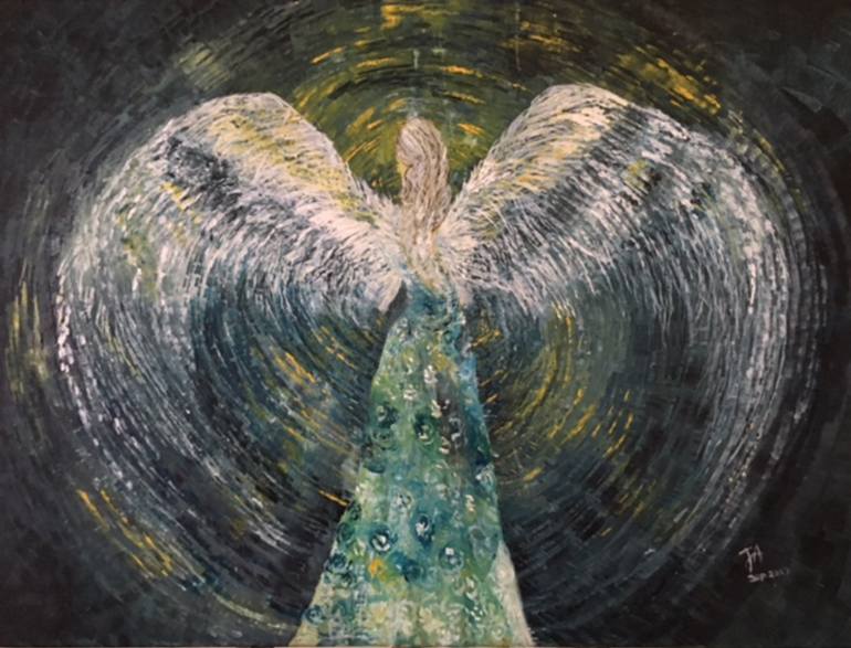 770x587 Saatchi Art The Guardian Painting By Jelfie Achandy - The Guardian Painting