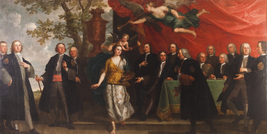 937x470 The Allegory Painting Among The Men The Royal Academy - The Guild Painting
