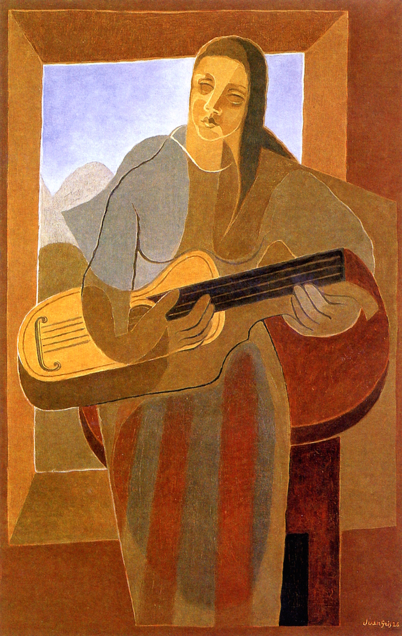 800x1264 Artwork By Juan Gris - The Guitar Player Painting