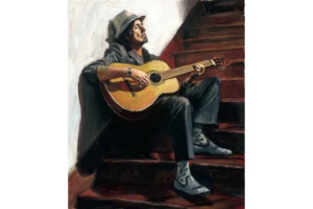 450x300 The Guitar Player Ii Painting Fabian Perez Art - The Guitar Player Painting
