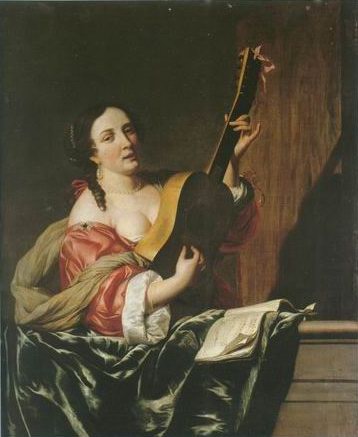 358x437 Music Paintings Reproduction Amedeo Modigliani Oil Paintings - The Guitar Player Painting