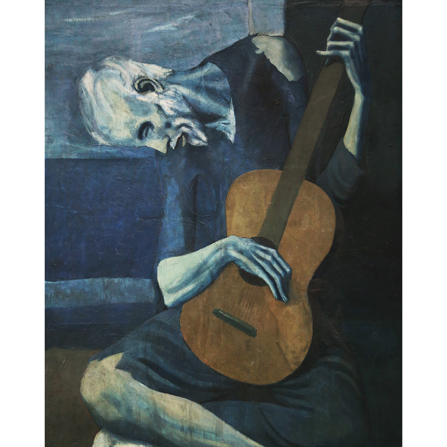 1440x1440 Painting Night, October 2nd Picasso - The Guitarist Painting