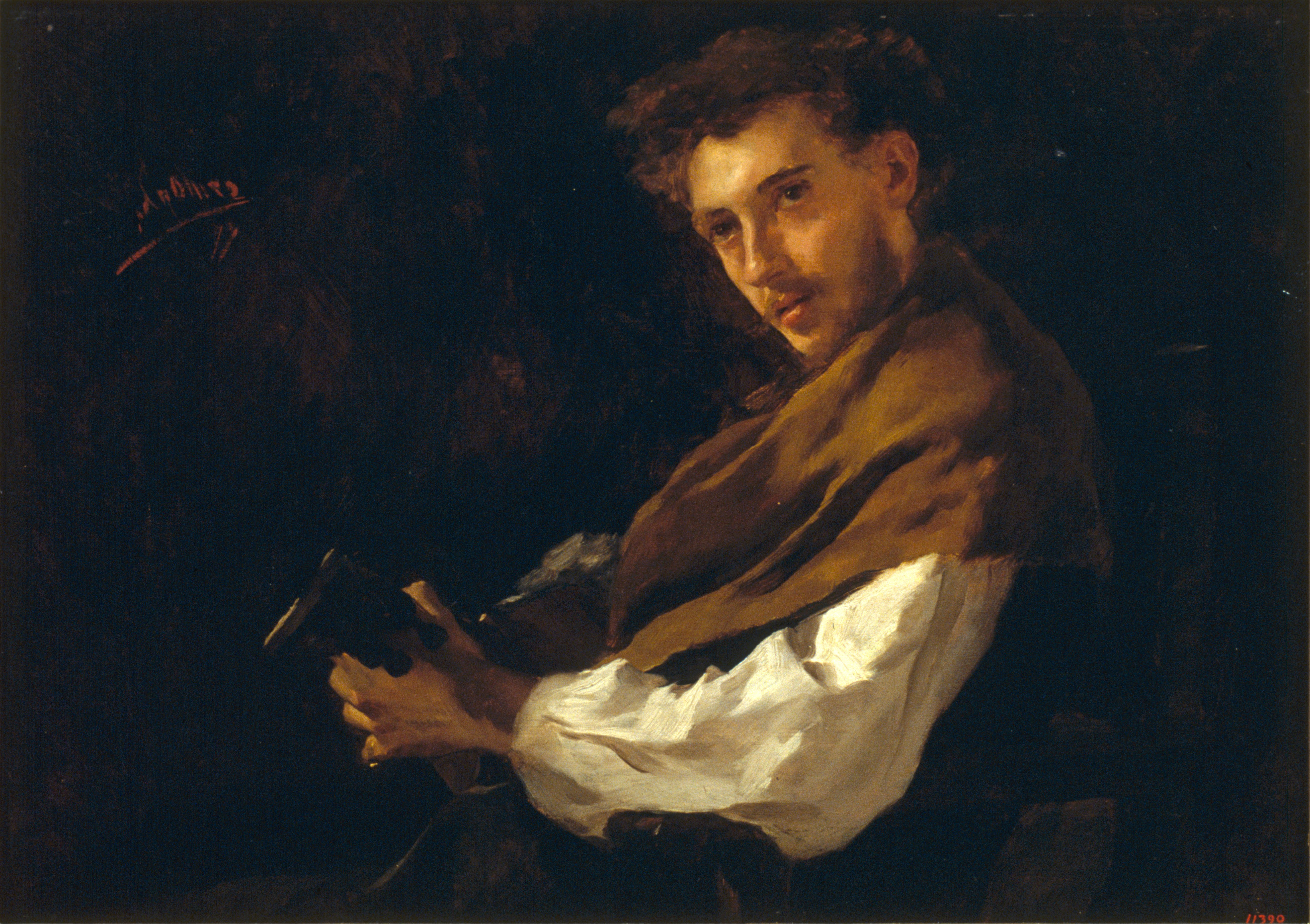 5224x3686 - The Guitarist Painting