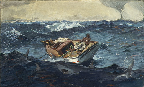 500x302 The Gulf Stream 1899 Painting Winslow Homer Oil Paintings - The Gulf Stream Painting
