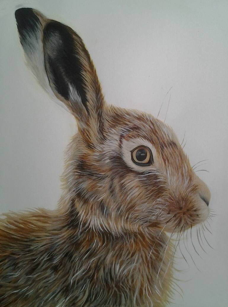 770x1037 Saatchi Art Roger The Hare Painting By Jodie Robins - The Hare Painting