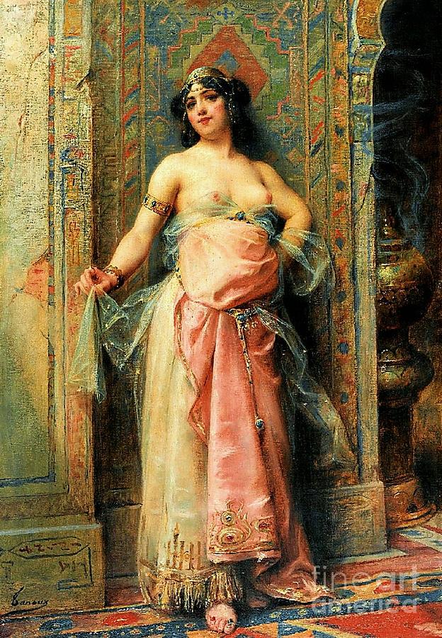 624x900 In The Harem Painting By Pg Reproductions - The Harem Painting