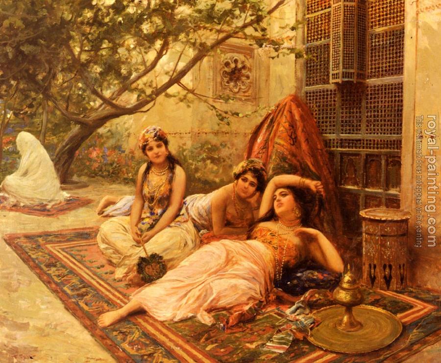 900x742 Girls Of The Harem By Fabio Fabbi Oil Painting Reproduction - The Harem Painting