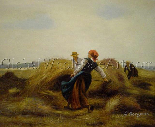 641x525 Julien Dupre - The Harvesters Painting