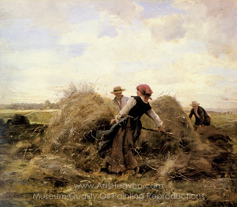820x714 Reproduction Painting Julien Dupre The Harvesters, Hand Painted - The Harvesters Painting
