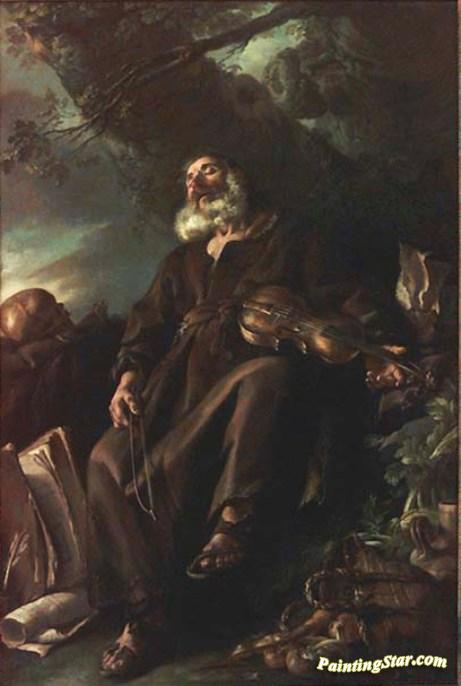 461x686 Sleeping Hermit Artwork By Joseph Marie Vien Oil Painting Amp Art - The Hermit Painting