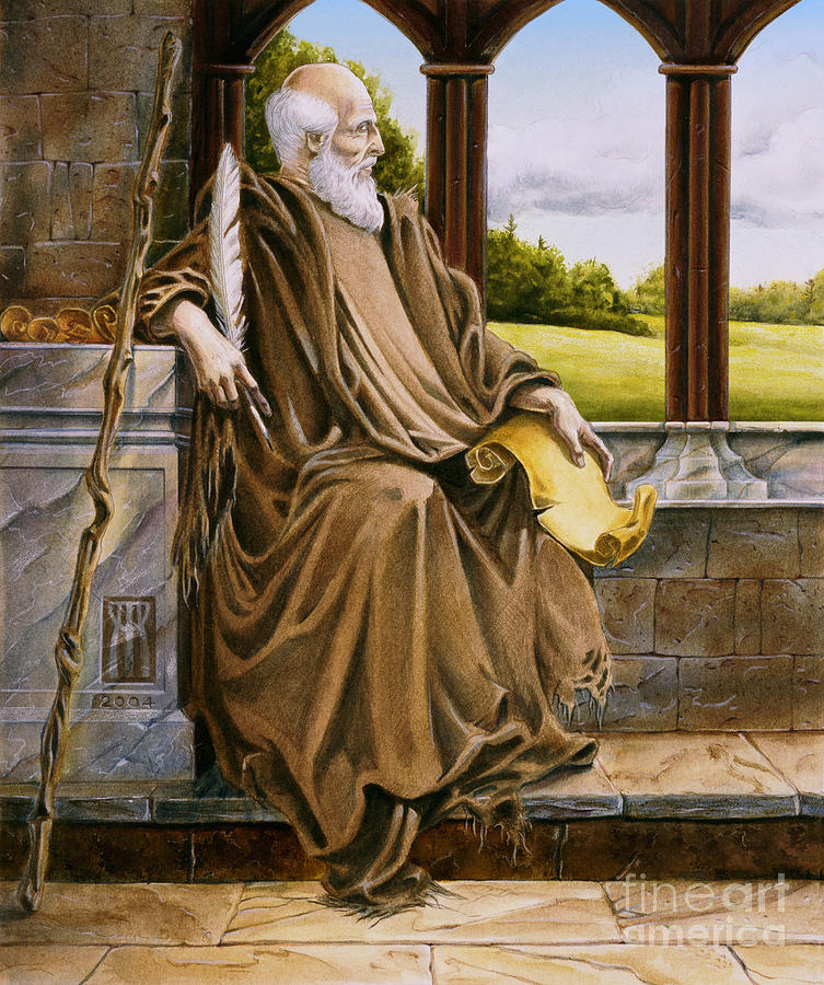 753x900 The Hermit Nascien Painting By Melissa A Benson - The Hermit Painting