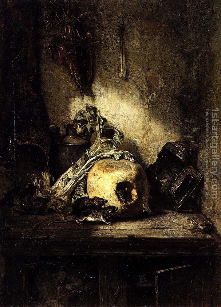 719x1000 The Hermit Rat Philippe Rousseau Reproduction 1st Art Gallery - The Hermit Painting