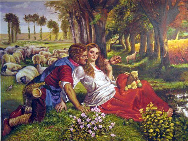 640x480 Yessy Gt Karen Ledbetter Gt Douglas L Altman Gt The Hireling Shepherd - The Hireling Shepherd Painting