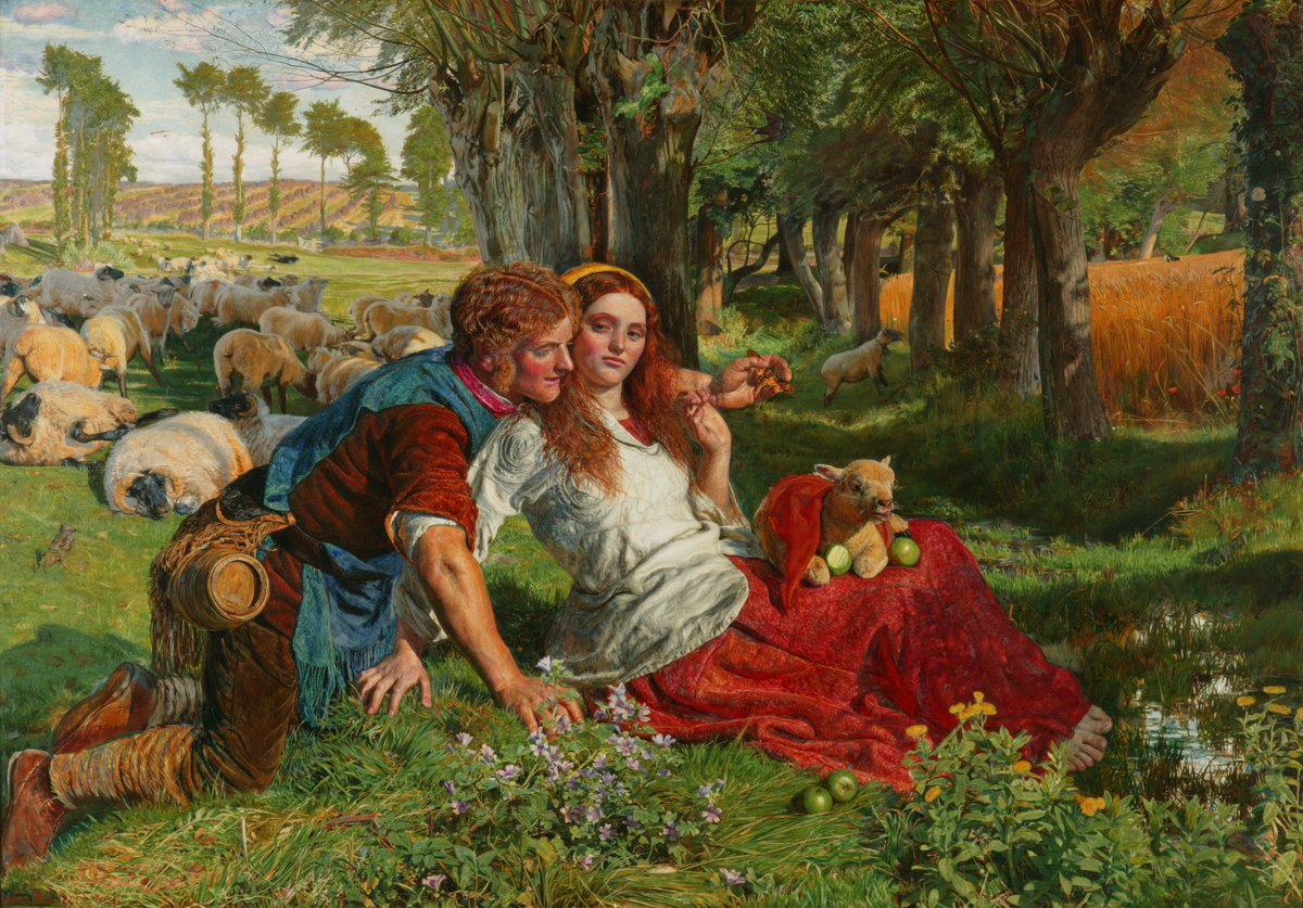 1200x837 Hireling Shepherd An Introduction To 19th Century Art - The Hireling Shepherd Painting