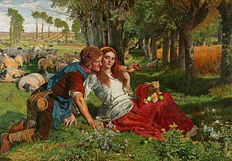 330x230 The Hireling Shepherd - The Hireling Shepherd Painting