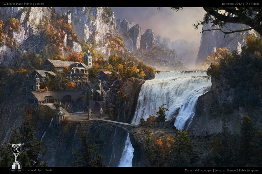 900x598 Matte Painting December Cg Channel - The Hobbit Painting