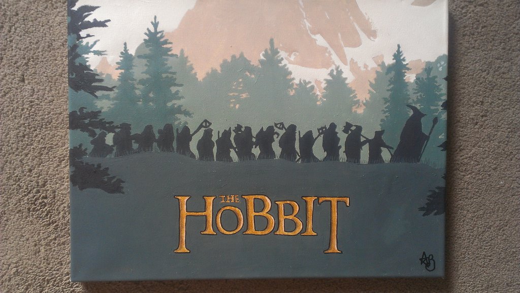 1024x577 The Hobbit Painting 30x40cm For Sale By Annvasart - The Hobbit Painting