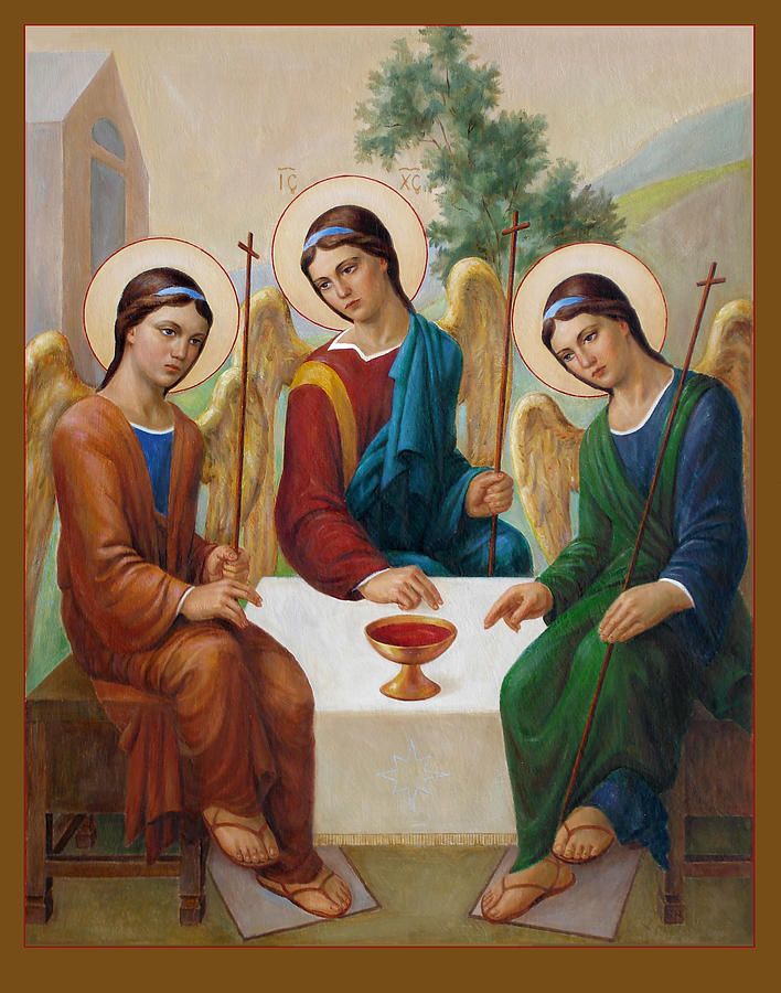 708x900 Holy Trinity Painting By Svitozar Nenyuk - The Holy Trinity Painting