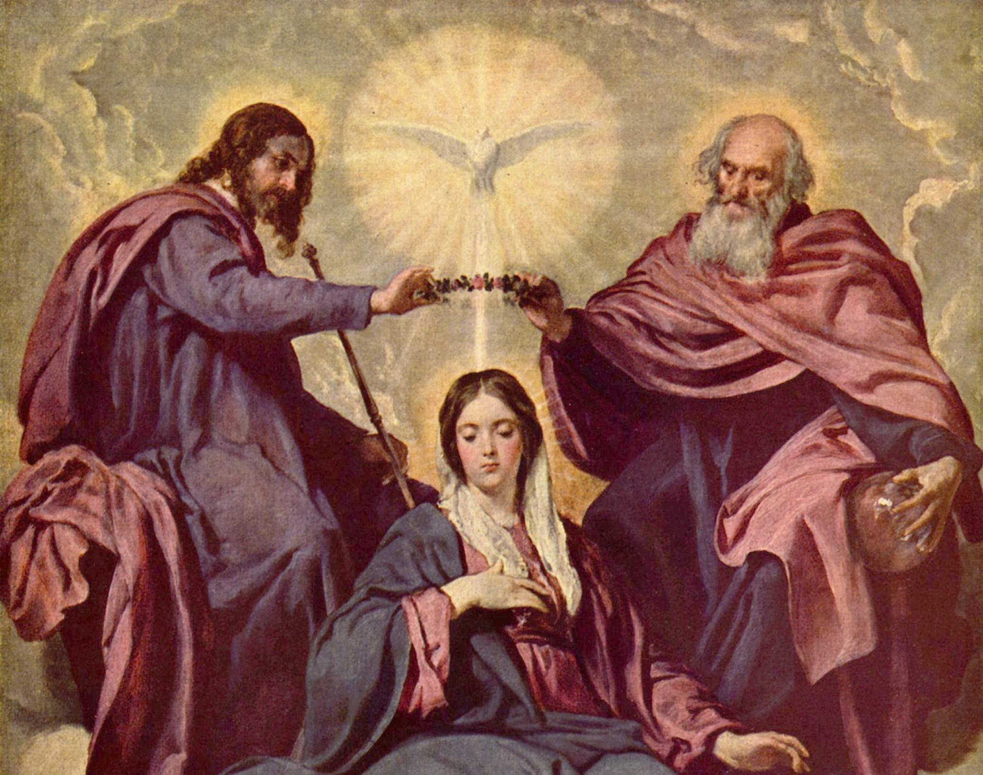 2024x1596 A Conversation Into The Most Holy Trinity. - The Holy Trinity Painting