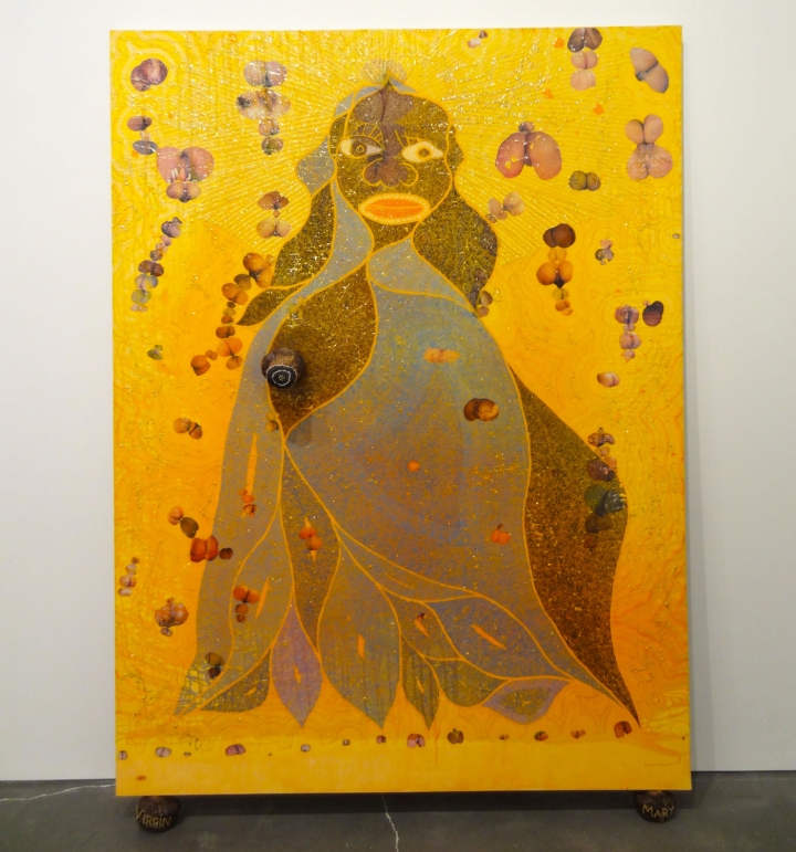 720x771 Chris Ofili Painting, Once Called Degenerate By Trump, Gifted - The Holy Virgin Mary Painting
