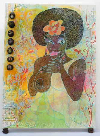 332x450 The Double Sided Spirituality Of Chris Ofili's Art Art For Sale - The Holy Virgin Mary Painting