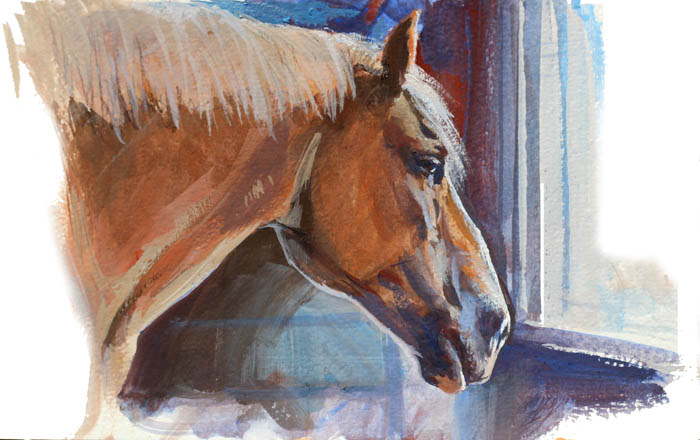 700x440 Gurney Journey Painting A Donkey And A Horse From Life - The Horse Painting