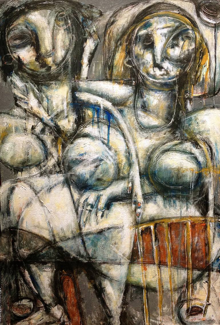 770x1135 Saatchi Art The Hug Painting By Eleanor Adair - The Hug Painting