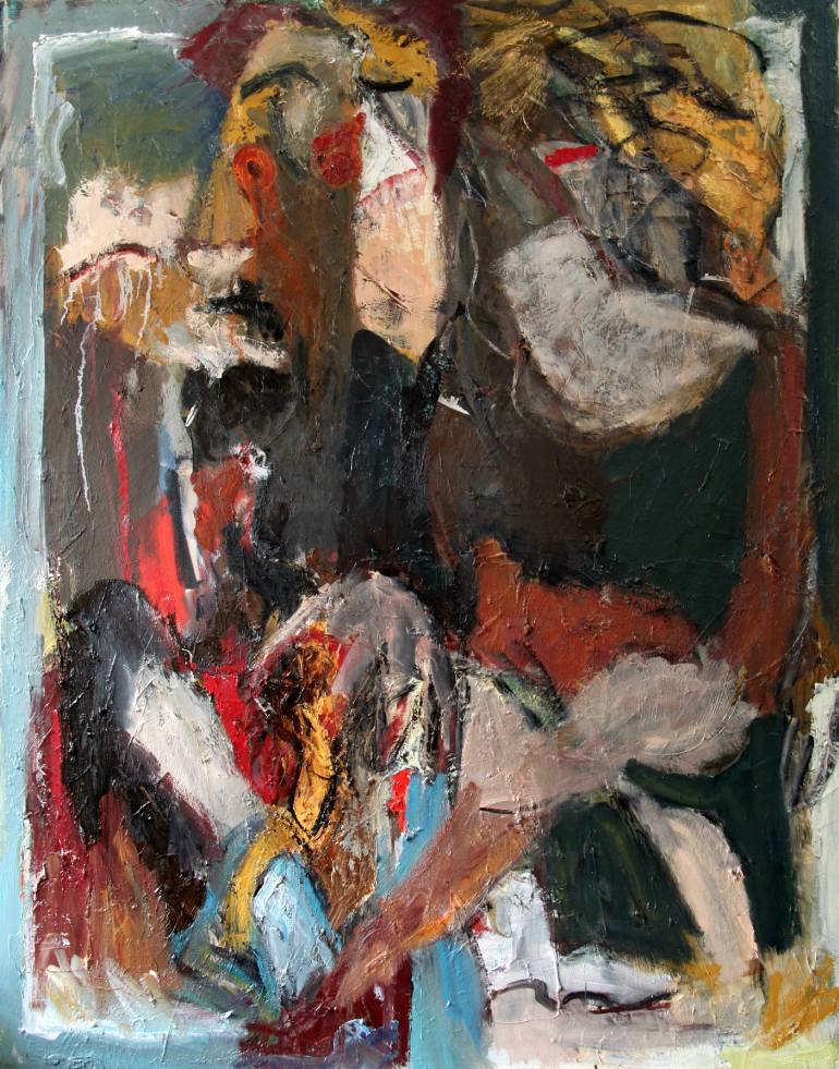 770x981 Saatchi Art The Hug Painting By Maria Aparici - The Hug Painting