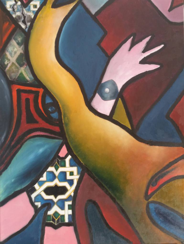 770x1021 Saatchi Art The Hug. Painting By K Bennys - The Hug Painting