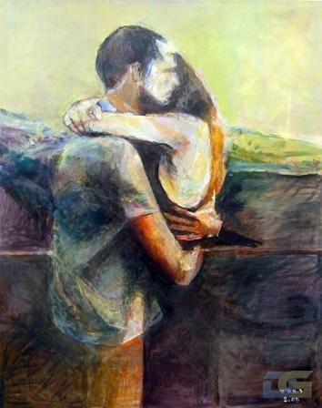 354x448 Artdoxa - The Hug Painting