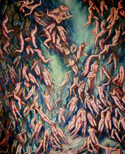 517x640 Michael Hensley Master Painter Of The Human Condition, Sacred Art - The Human Condition Painting