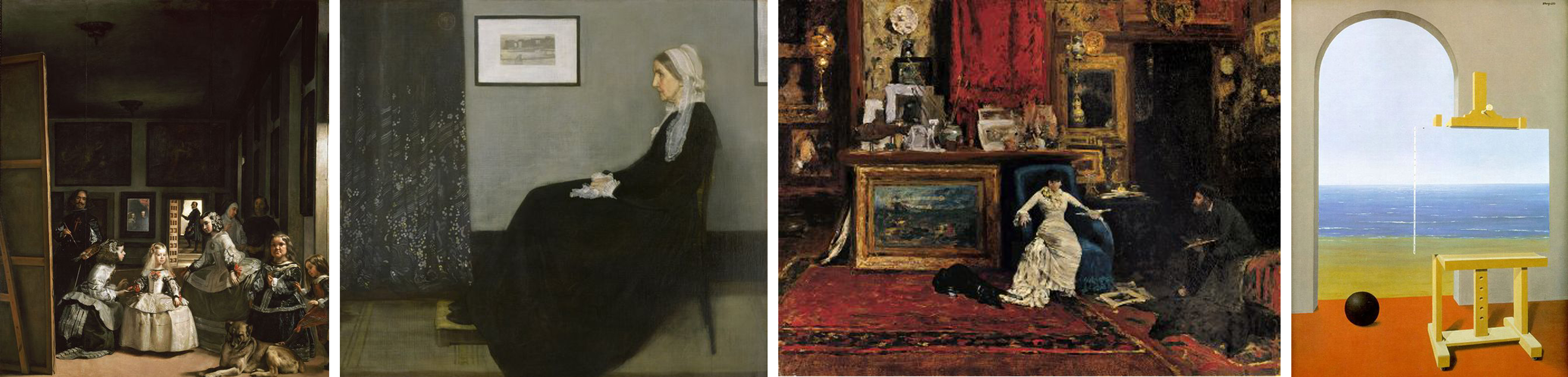 4392x1056 Rene Magritte Principle Gallery - The Human Condition Painting