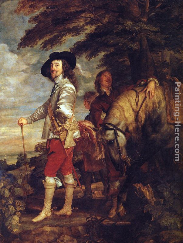603x800 Sir Antony Van Dyck Charles I King Of England - The Hunt Painting