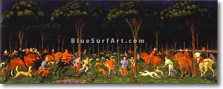 720x288 The Hunt In The Forest - The Hunt Painting