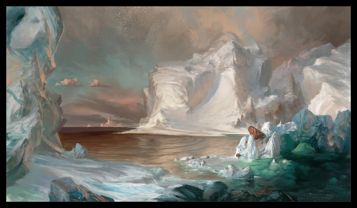 1140x663 The Icebergs Frederic Edwin Church Study By Anthonyavon - The Icebergs Painting