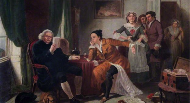 658x358 Oliver Goldsmith The San Diego Reader - The Idiot Painting