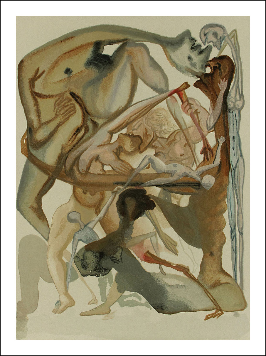 906x1213 Salvador Dali Dante's Inferno The Core Blog - The Inferno Painting