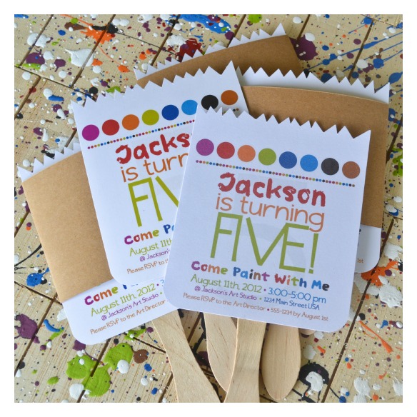 584x584 Paintbrush Invitation Tutorial - The Invitation Painting