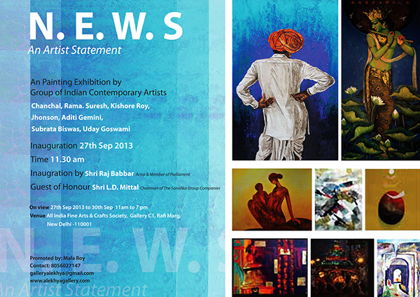 600x424 Invitation Cards For An Art Exhibition On Behance - The Invitation Painting